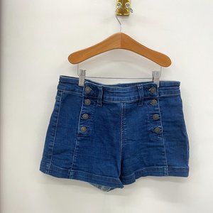 American Eagle Button Front High Waist Shorts